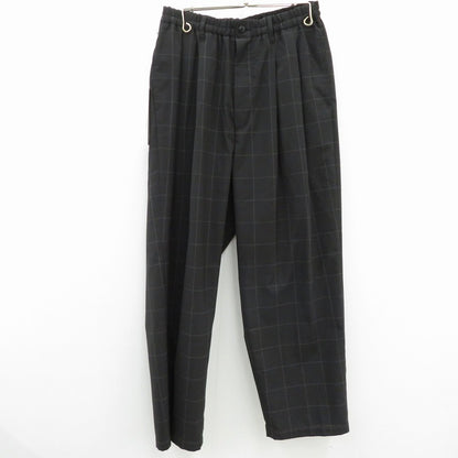 COOTIE | クーティー T/W 2 Tuck Easy Pants パンツ CTE-26S101-CHECK ブラック サイズ：S【瀬戸大橋店】
