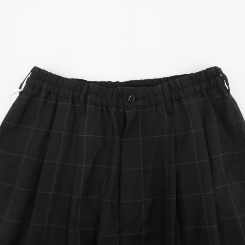 COOTIE | クーティー T/W 2 Tuck Easy Pants パンツ CTE-26S101-CHECK ブラック サイズ：S【瀬戸大橋店】