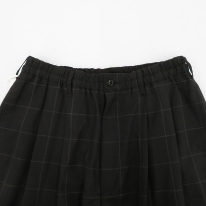 COOTIE | クーティー T/W 2 Tuck Easy Pants パンツ CTE-26S101-CHECK ブラック サイズ：S【瀬戸大橋店】