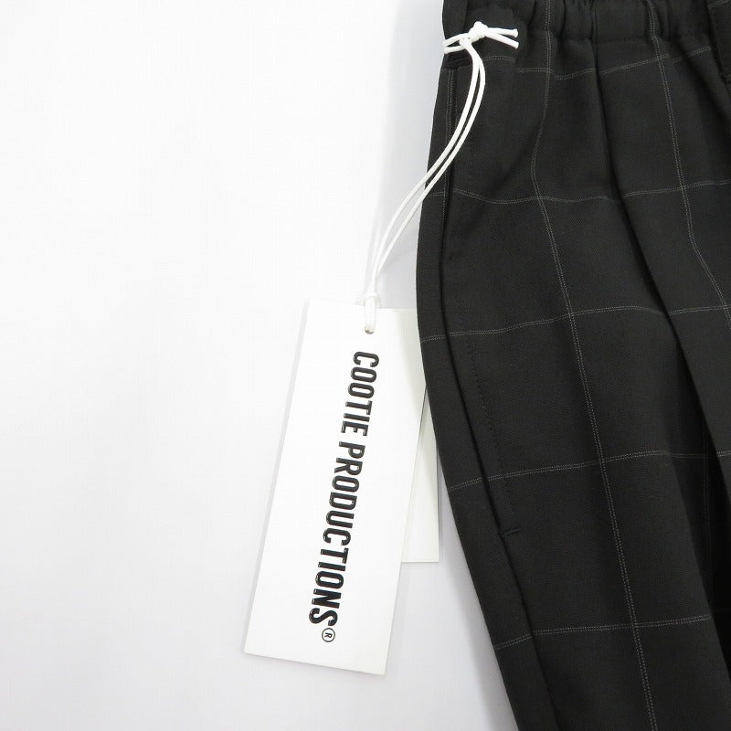 COOTIE | クーティー T/W 2 Tuck Easy Pants パンツ CTE-26S101-CHECK ブラック サイズ：S【瀬戸大橋店】