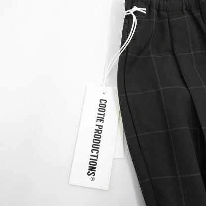 COOTIE | クーティー T/W 2 Tuck Easy Pants パンツ CTE-26S101-CHECK ブラック サイズ：S【瀬戸大橋店】