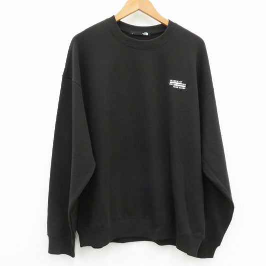 THE NORTH FACE | ザ・ノースフェイス NEVER STOP ING Crew スウェット NT12444 ブラック サイズ：XXL【瀬戸大橋店】