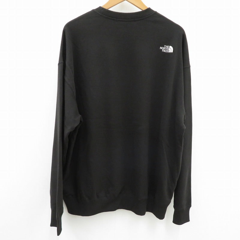THE NORTH FACE | ザ・ノースフェイス NEVER STOP ING Crew スウェット NT12444 ブラック サイズ：XXL【瀬戸大橋店】