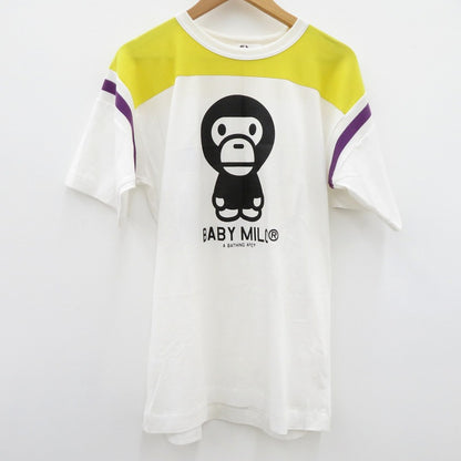 A BATHING APE | アベイシングエイプ BABYMILO TEE 半袖Ｔシャツ ホワイト サイズ：L【瀬戸大橋店】