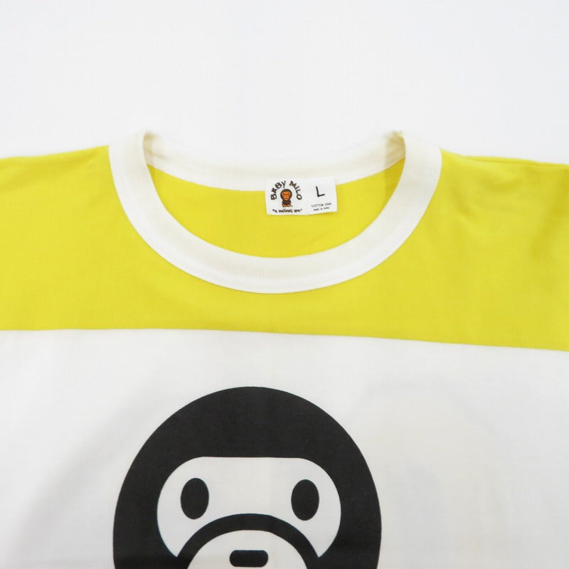 A BATHING APE | アベイシングエイプ BABYMILO TEE 半袖Ｔシャツ ホワイト サイズ：L【瀬戸大橋店】
