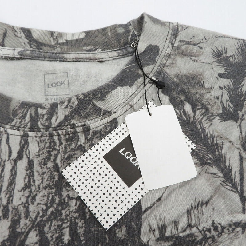 LQQK STUDIO | ルックスタジオ Dsmg Box Logo Camo S/S Tee 半袖Ｔシャツ LQS26DSMG グレー サイズ：M【瀬戸大橋店】
