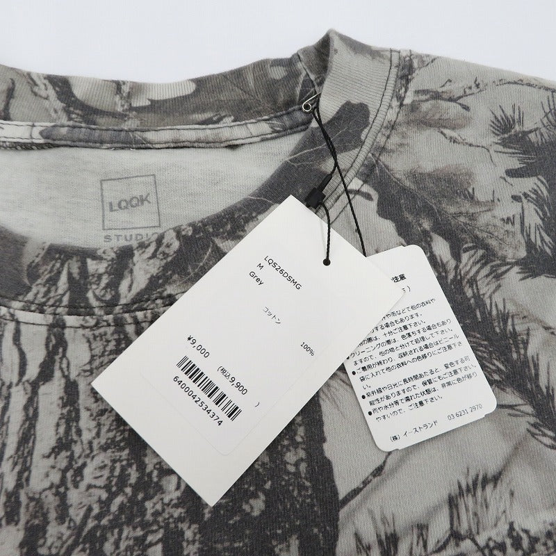 LQQK STUDIO | ルックスタジオ Dsmg Box Logo Camo S/S Tee 半袖Ｔシャツ LQS26DSMG グレー サイズ：M【瀬戸大橋店】