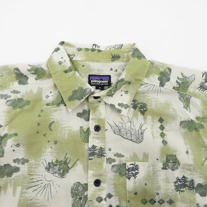 patagonia | パタゴニア メンズ・ゴー・トゥ・シャツ 半袖シャツ 52691 グリーン サイズ：M【瀬戸大橋店】