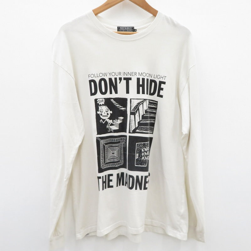 HYSTERIC GLAMOUR | ヒステリックグラマー 長袖Ｔシャツ 02253CL08 ホワイト サイズ：XL【瀬戸大橋店】
