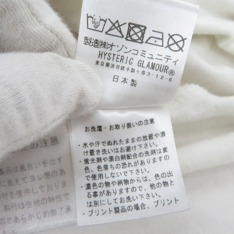 HYSTERIC GLAMOUR | ヒステリックグラマー 長袖Ｔシャツ 02253CL08 ホワイト サイズ：XL【瀬戸大橋店】