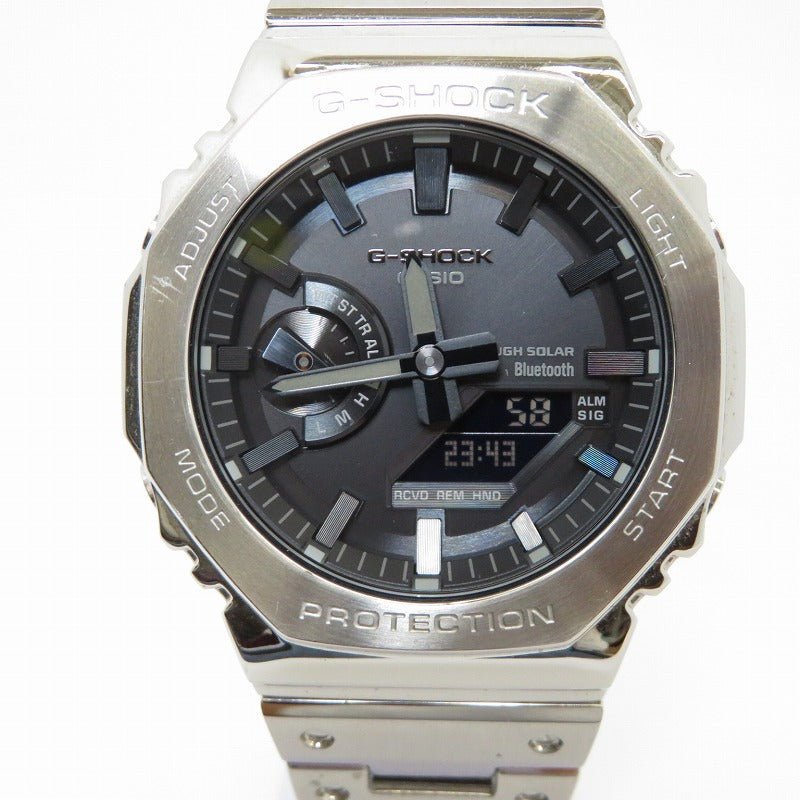 G-SHOCK | ジーショック FULL METAL 腕時計 GM-B2100D-1AJF シルバー【瀬戸大橋店】