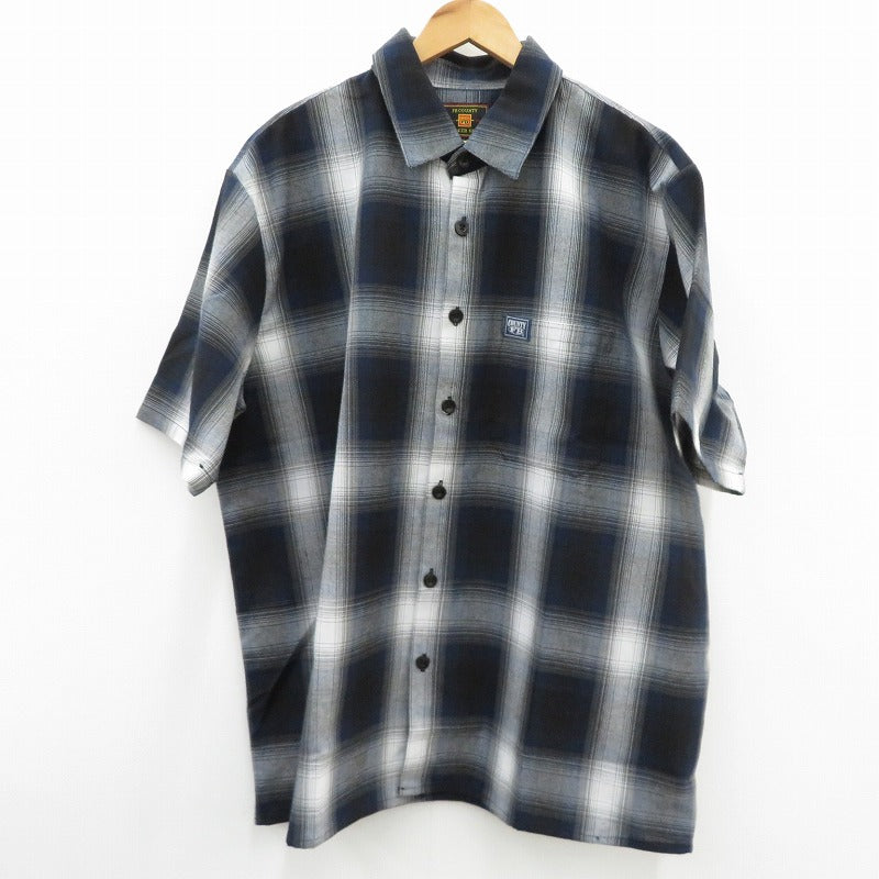 FB COUNTY/CHECKER SHIRT 長袖シャツ 98581 ネイビー【瀬戸大橋店】