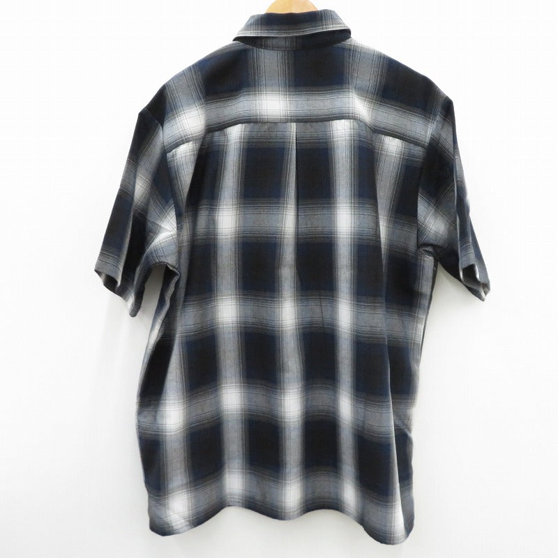 FB COUNTY/CHECKER SHIRT 長袖シャツ 98581 ネイビー【瀬戸大橋店】