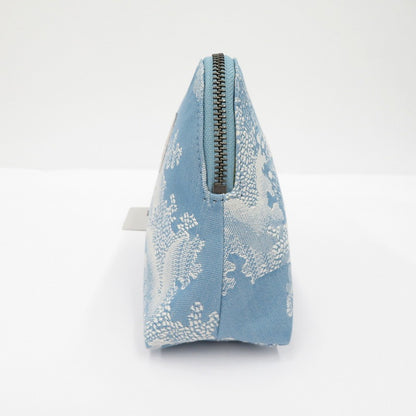 Vivienne Westwood | ヴィヴィアンウエストウッド JACQUARD SMALL WASH BAG クラッチバッグ ブルー【瀬戸大橋店】