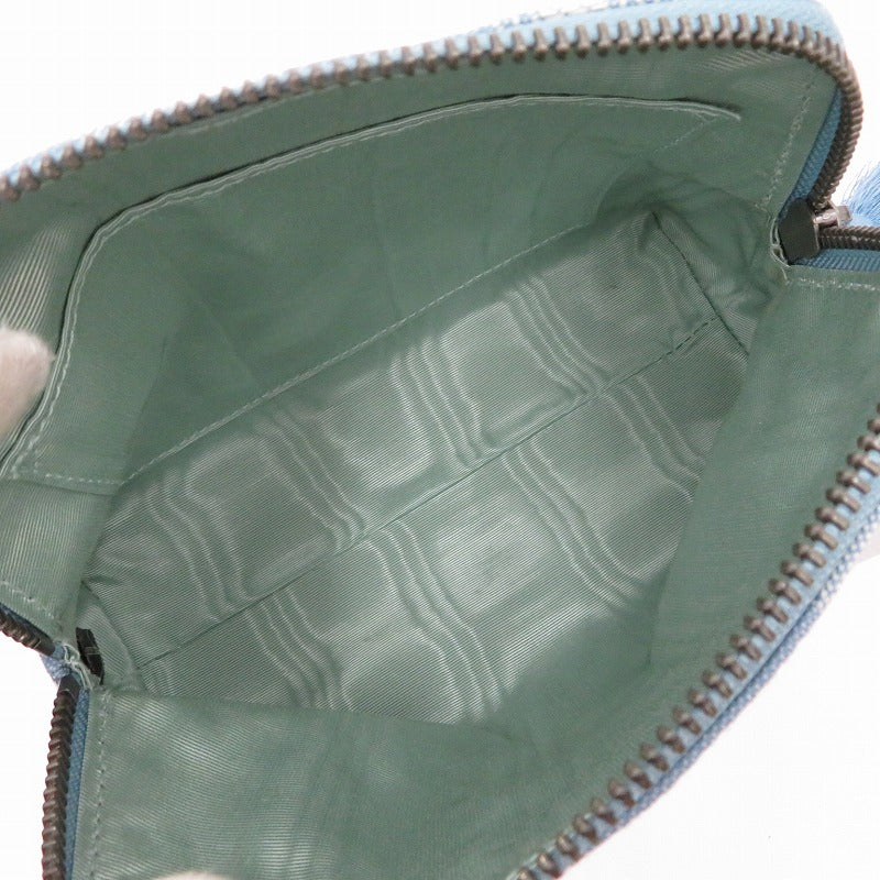 Vivienne Westwood | ヴィヴィアンウエストウッド JACQUARD SMALL WASH BAG クラッチバッグ ブルー【瀬戸大橋店】