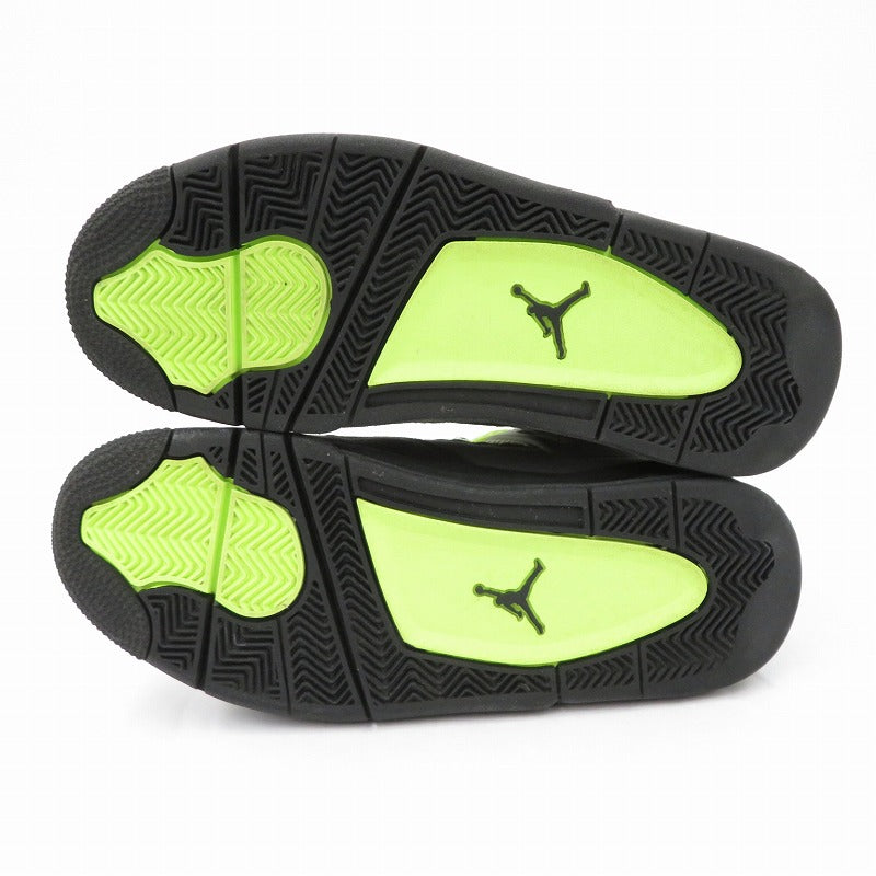 NIKE | ナイキ AJ4 Retro LE 'Neon' スニーカー CT5342-007 エアジョーダン グレー 27cm【瀬戸大橋店】
