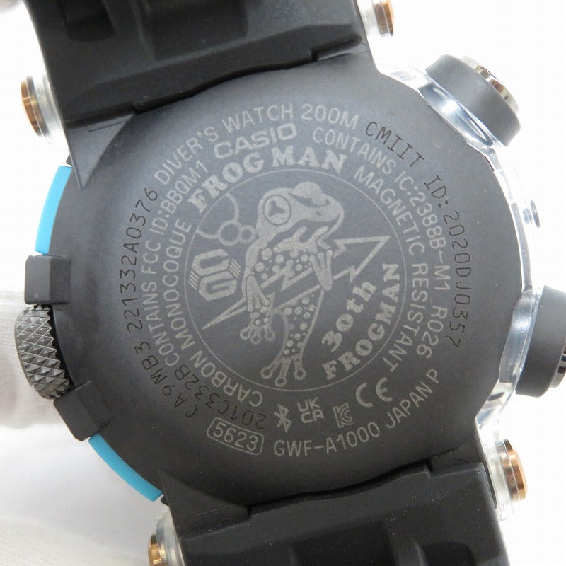 G-SHOCK | ジーショック MASTER OF G - SEA/FROGMAN 腕時計 GWF-A1000APF-1AJR ブラック【瀬戸大橋店】