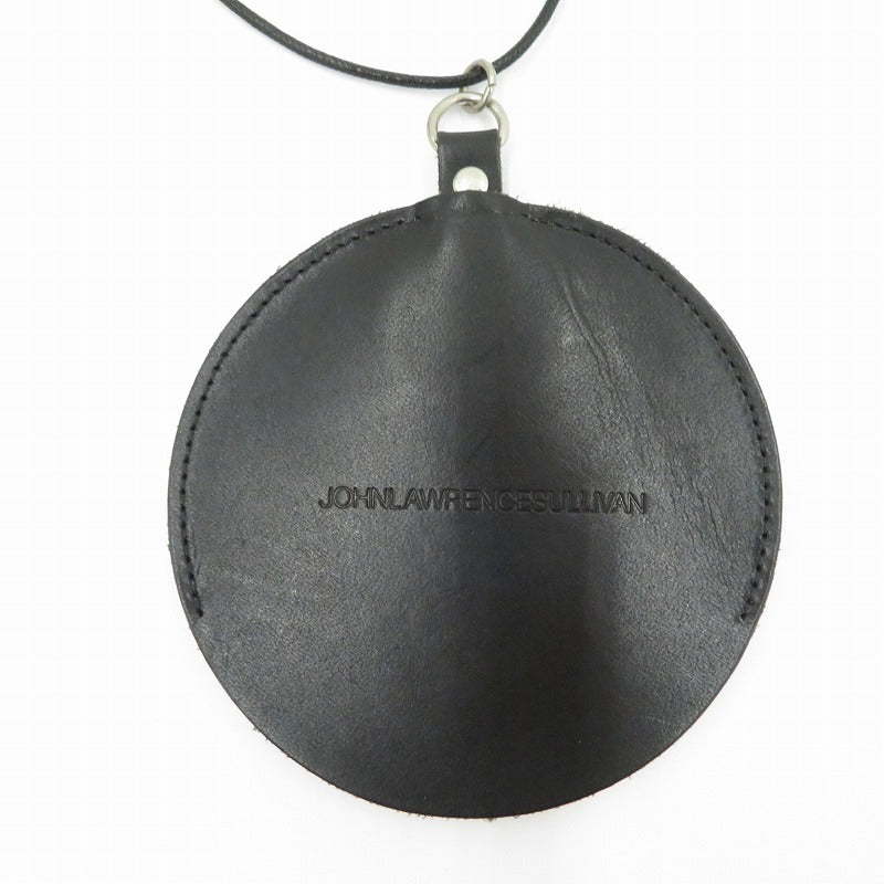 JOHN LAWRENCE SULLIVAN | ジョンローレンスサリバン Leather circle key case キーケース ブラック【瀬戸大橋店】