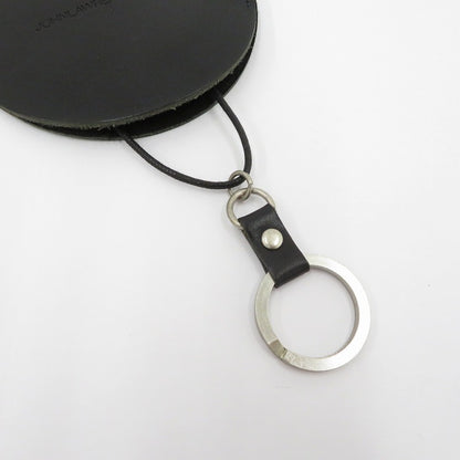 JOHN LAWRENCE SULLIVAN | ジョンローレンスサリバン Leather circle key case キーケース ブラック【瀬戸大橋店】