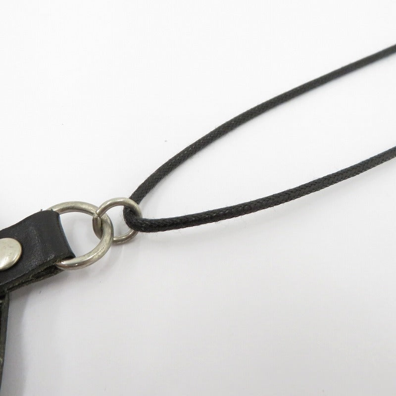 JOHN LAWRENCE SULLIVAN | ジョンローレンスサリバン Leather circle key case キーケース ブラック【瀬戸大橋店】
