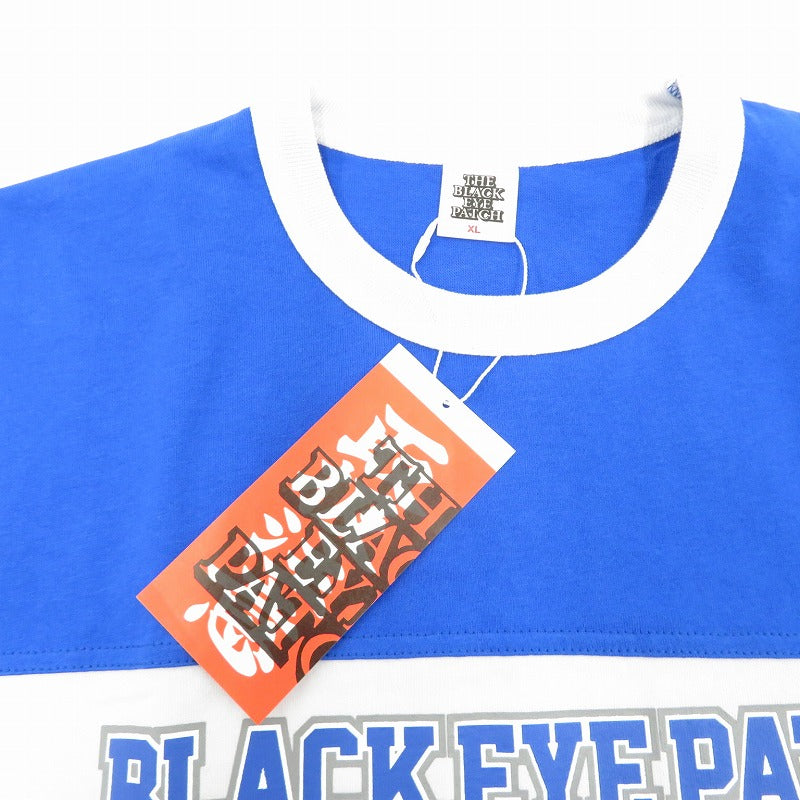 BlackEyePatch | ブラックアイパッチ DOUBLE O FOOTBALL TEE 半袖Ｔシャツ BEPSS24TE37 ブルー サイズ：XL【瀬戸大橋店】