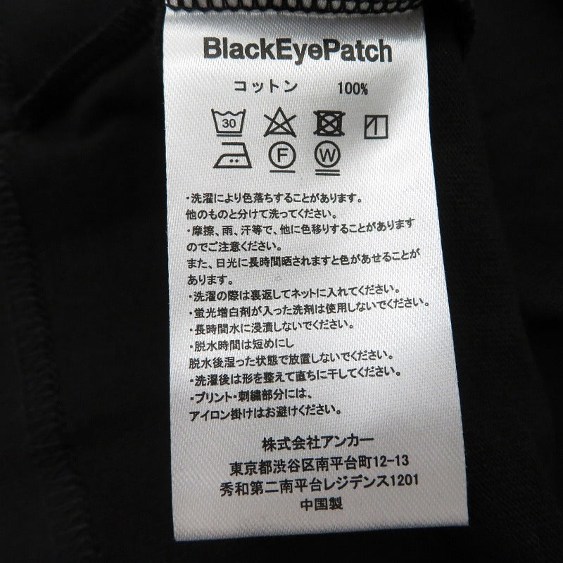 BlackEyePatch | ブラックアイパッチ MURO&OLIVE OIL 半袖Ｔシャツ BEPFW21E02 ブラック サイズ：XL【瀬戸大橋店】
