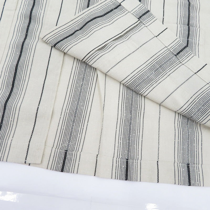 COOTIE | クーティー Dobby Chain Stripe L/S Cavana Shirt 半袖シャツ CTE-26S413 アイボリー サイズ：XL【瀬戸大橋店】