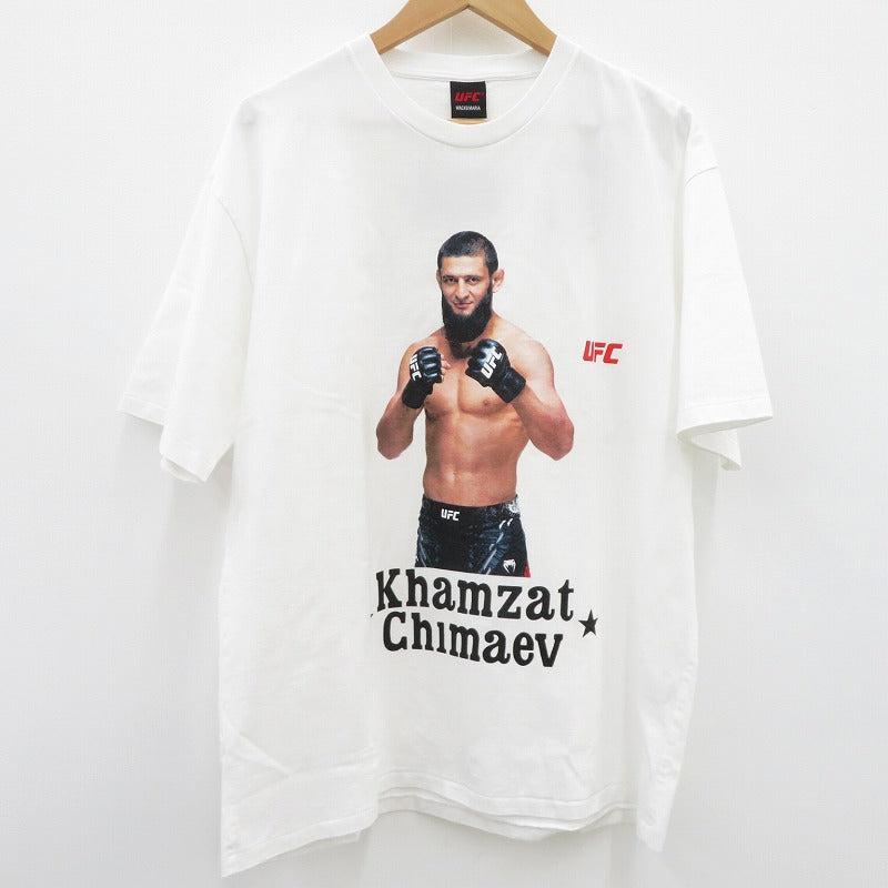 WACKOMARIA | ワコマリア ×UFC WASHED HEAVY WEIGHT CREW NECK T-SHIRT 半袖Ｔシャツ UFC-WM-WT03 ホワイト サイズ：L【瀬戸大橋店】