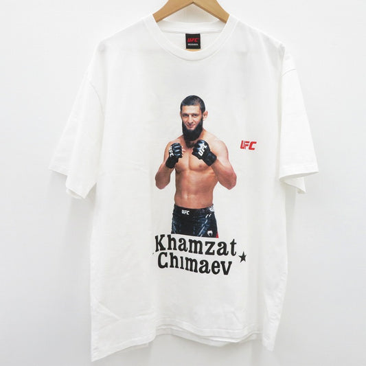 WACKOMARIA | ワコマリア ×UFC WASHED HEAVY WEIGHT CREW NECK T-SHIRT 半袖Ｔシャツ UFC-WM-WT03 ホワイト サイズ：L【瀬戸大橋店】