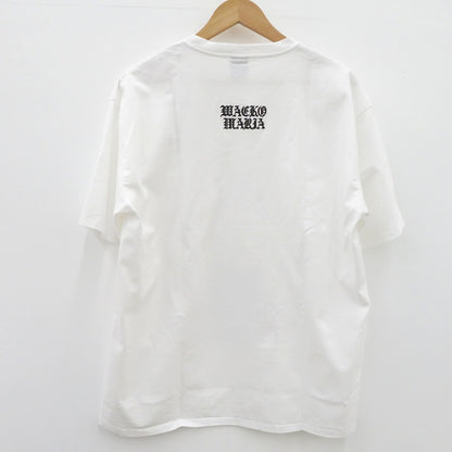 WACKOMARIA | ワコマリア ×UFC WASHED HEAVY WEIGHT CREW NECK T-SHIRT 半袖Ｔシャツ UFC-WM-WT03 ホワイト サイズ：L【瀬戸大橋店】