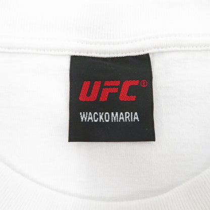 WACKOMARIA | ワコマリア ×UFC WASHED HEAVY WEIGHT CREW NECK T-SHIRT 半袖Ｔシャツ UFC-WM-WT03 ホワイト サイズ：L【瀬戸大橋店】