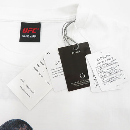 WACKOMARIA | ワコマリア ×UFC WASHED HEAVY WEIGHT CREW NECK T-SHIRT 半袖Ｔシャツ UFC-WM-WT03 ホワイト サイズ：L【瀬戸大橋店】
