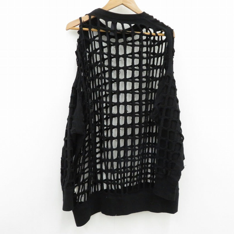 MIHARA YASUHIRO | ミハラヤスヒロ メッシュカットソー カットソー 61633741 ブラック サイズ：44【瀬戸大橋店】