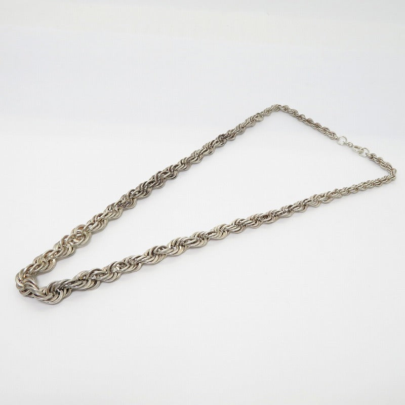 ロープネックレス/39g ネックレス シルバー【瀬戸大橋店】