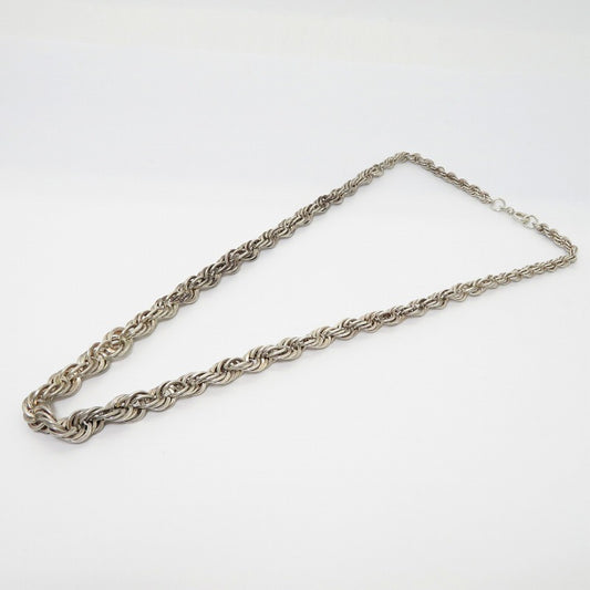 ロープネックレス/39g ネックレス シルバー【瀬戸大橋店】