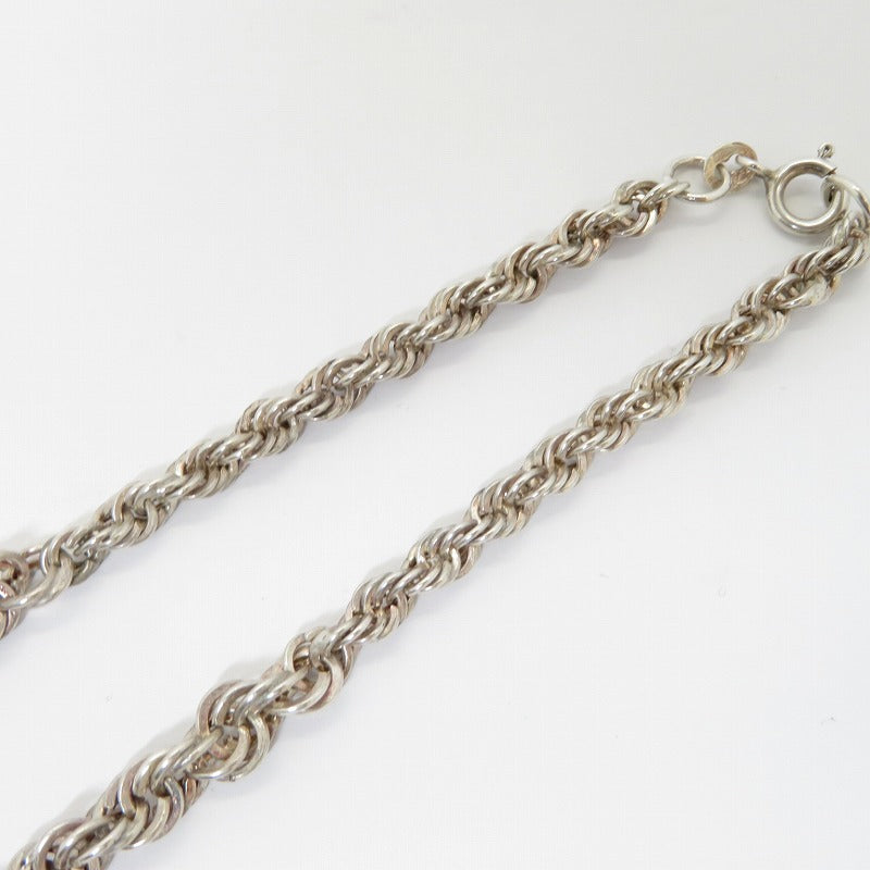 ロープネックレス/39g ネックレス シルバー【瀬戸大橋店】