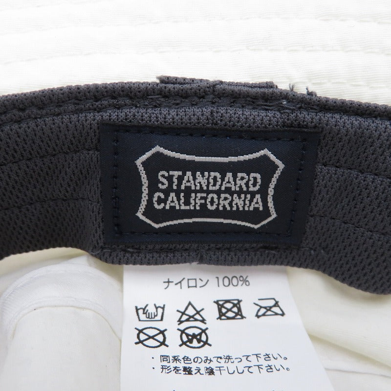 STANDARD CALIFORNIA | スタンダードカリフォルニア Active Logo Hat ハット ホワイト【瀬戸大橋店】