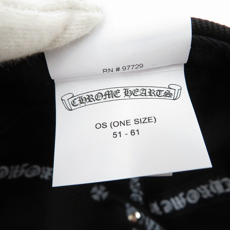 CHROME HEARTS | クロムハーツ RS 3クロスBBCAP キャップ ブラック【瀬戸大橋店】