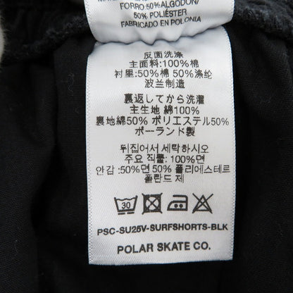 POLAR SKATE CO. | ポーラースケートカンパニー SURF SHORTS ショートパンツ PSC-SU25V-SURFSHORTS ブラック サイズ：M【瀬戸大橋店】