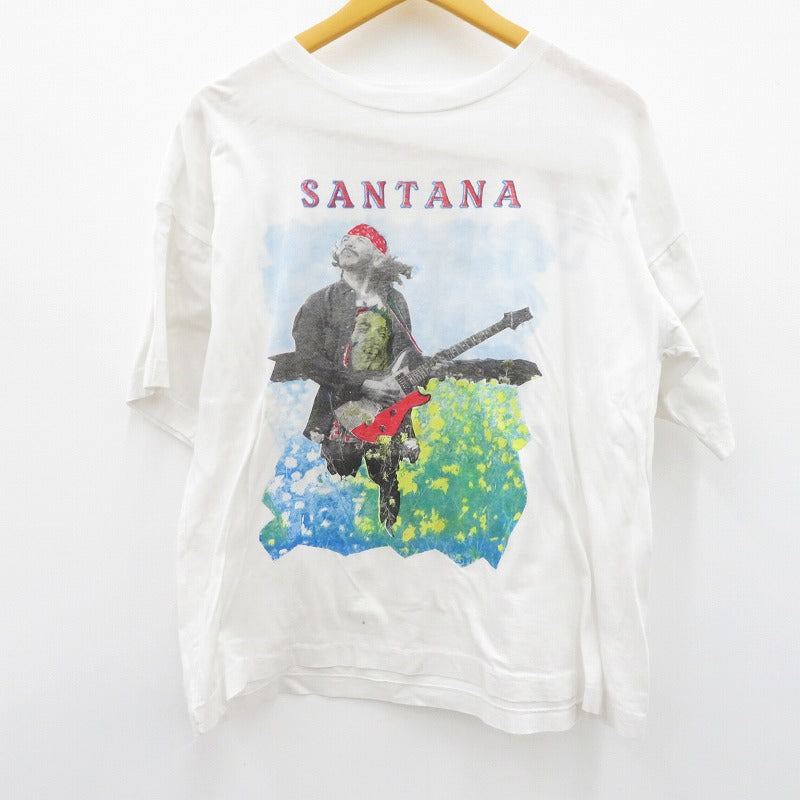SANTANA Live in concert tour 92 半袖Ｔシャツ ホワイト【瀬戸大橋店】