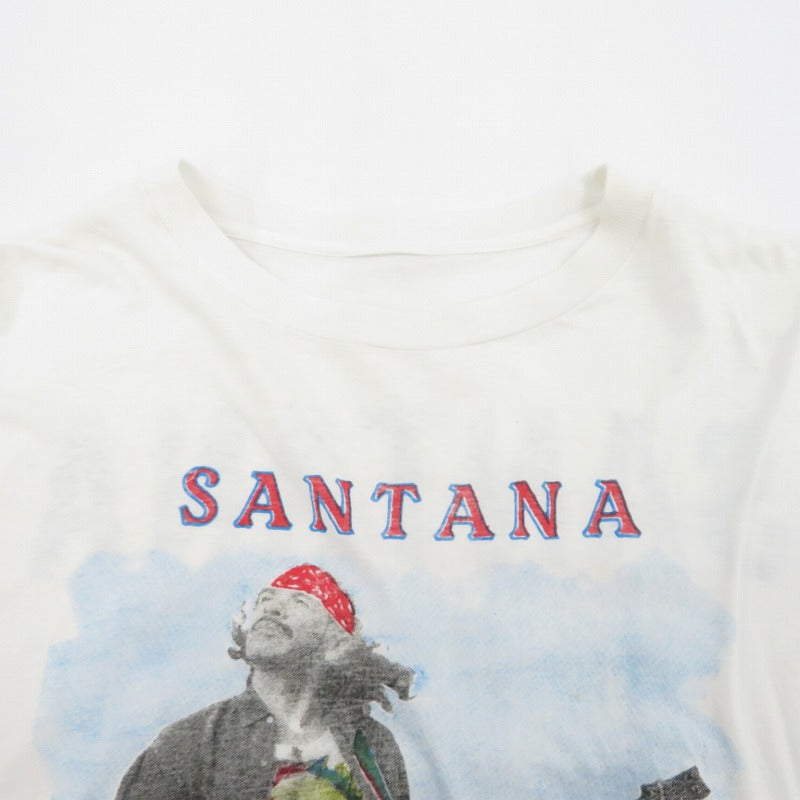 SANTANA Live in concert tour 92 半袖Ｔシャツ ホワイト【瀬戸大橋店】