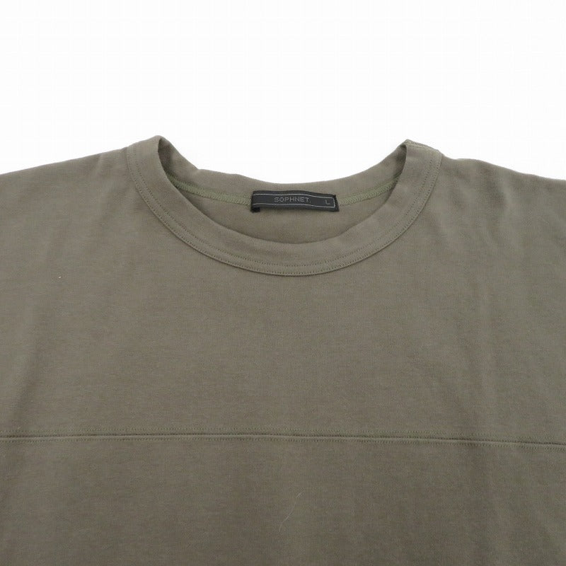 SOPHNET. | ソフネット FOOTBALL WIDE CREWNECK SWEAT スウェット SOPH-220061 カーキ サイズ：L【瀬戸大橋店】