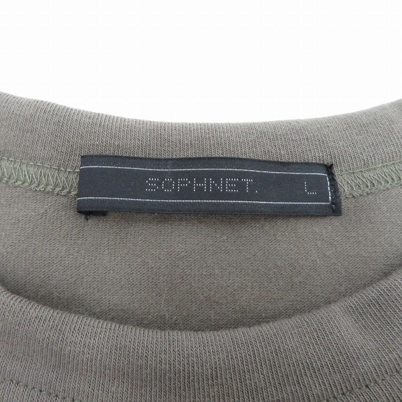 SOPHNET. | ソフネット FOOTBALL WIDE CREWNECK SWEAT スウェット SOPH-220061 カーキ サイズ：L【瀬戸大橋店】