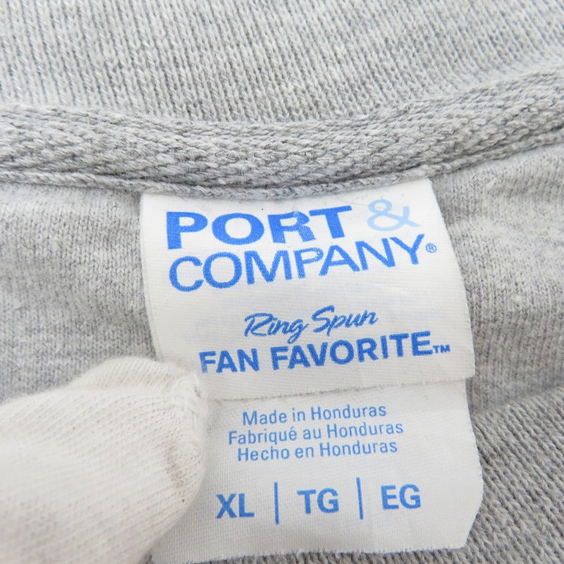 ﾌﾞﾗﾝﾄﾞ:PORT&COMPANY スウェット グレー サイズ：XL【瀬戸大橋店】