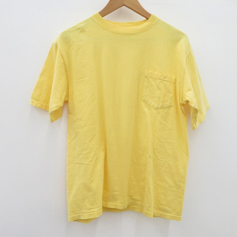 STANDARD CALIFORNIA | スタンダードカリフォルニア Heavyweight Pocket T 半袖Ｔシャツ イエロー【瀬戸大橋店】