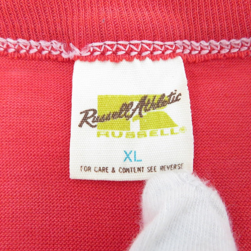 Russell Athletic | ラッセルアスレチック 70年代 金タグ Tシャツ 半袖Ｔシャツ レッド サイズ：XL【瀬戸大橋店】
