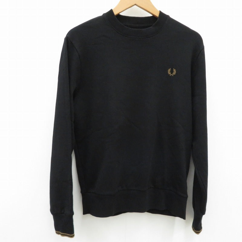 FRED PERRY | フレッドペリー Crew Neck Sweatshirt スウェット M7535 ブラック サイズ：M【瀬戸大橋店】