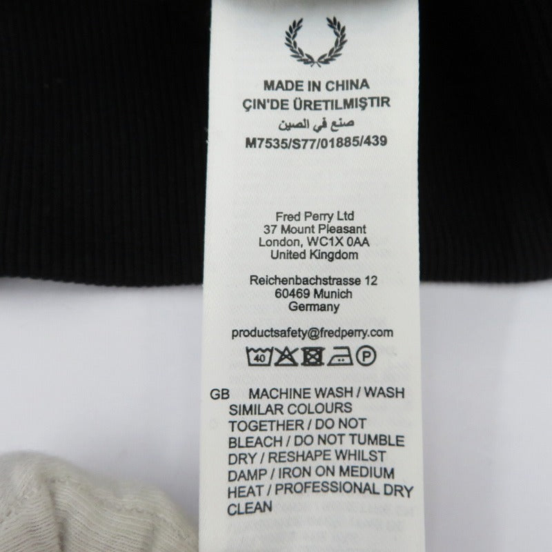 FRED PERRY | フレッドペリー Crew Neck Sweatshirt スウェット M7535 ブラック サイズ：M【瀬戸大橋店】
