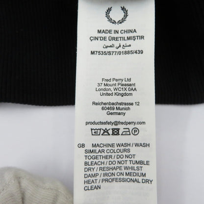 FRED PERRY | フレッドペリー Crew Neck Sweatshirt スウェット M7535 ブラック サイズ：M【瀬戸大橋店】