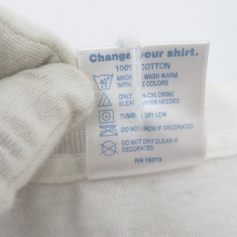DELTA AMERICA SAYS BEWARE 半袖Ｔシャツ ホワイト サイズ：XL【瀬戸大橋店】